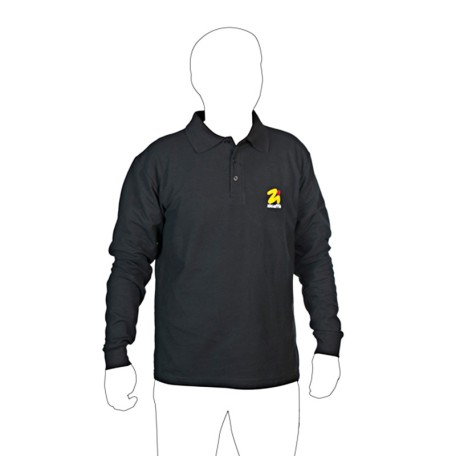 Polo in cotone a manica lunga