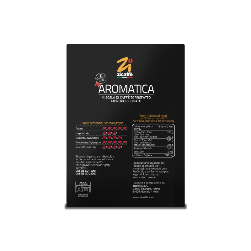 Aromatica capsule A Modo Mio compatible
